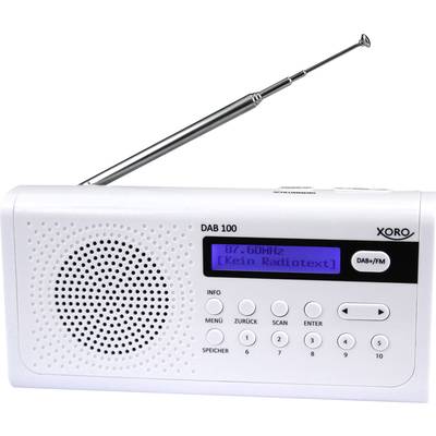Xoro DAB 100 Kofferradio DAB+, UKW    Weiß