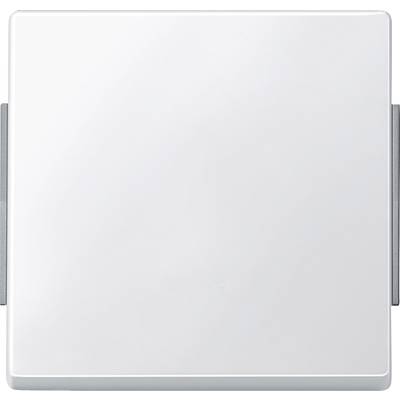 Ein weißer Lichtschalter ohne sichtbare Beschriftungen oder Anzeigen, zur Steuerung elektrischer Beleuchtung in Innenräumen.
