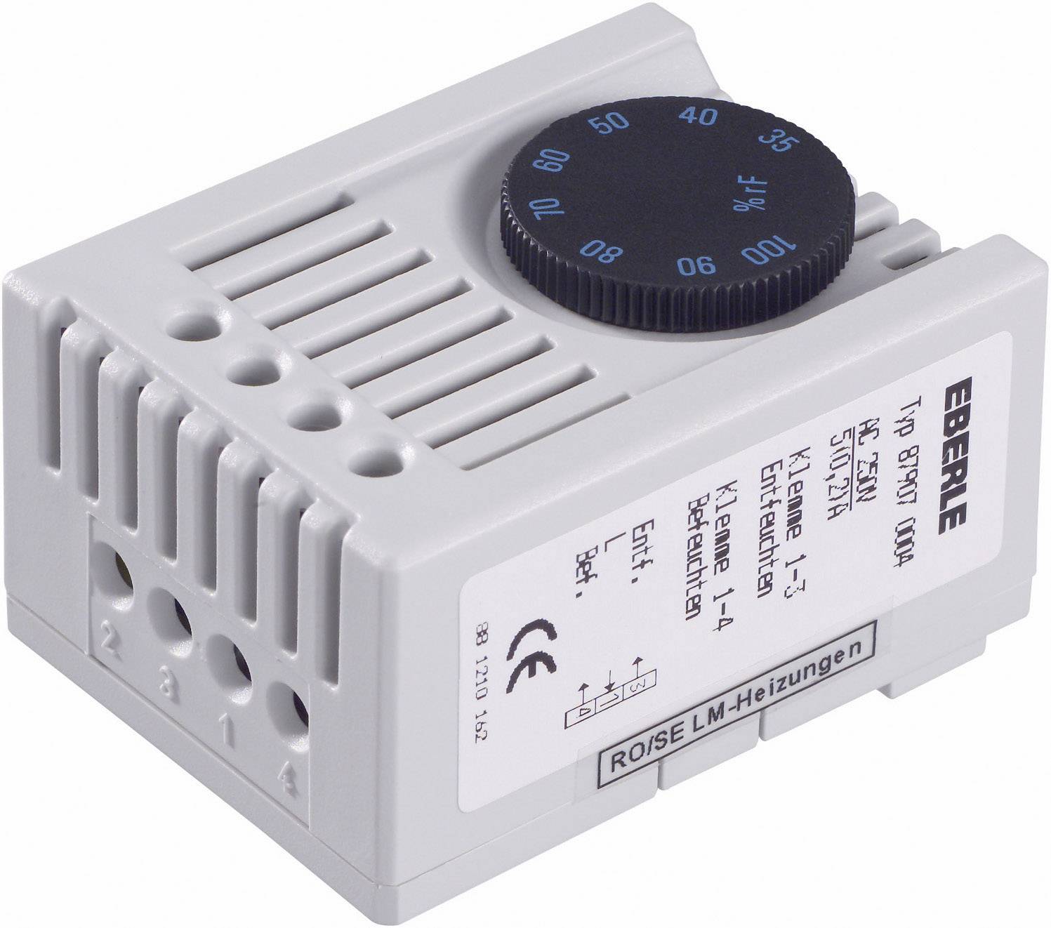 Eberle Hygrostaat voor schakelkastverwarming SSHYG 230 V/AC 1x wisselcontact (l x b x h) 46 x 34.5 x 67 mm 1 stuk(s) afbeelding