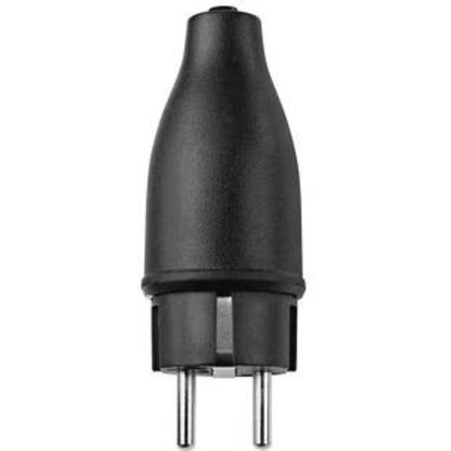 Merten 123851 Schutzkontaktstecker Gummi 250 V Schwarz IP44