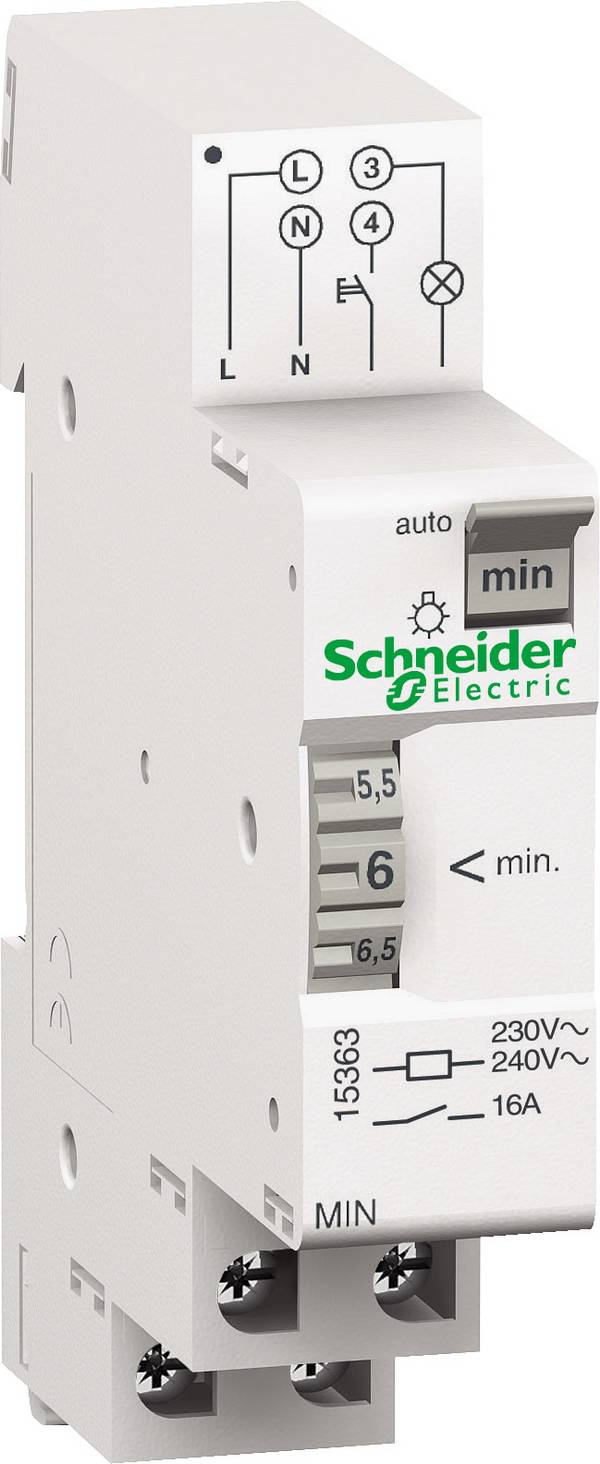 Schneider Electric 15363 Treppenlichtzeitschalter Hutschiene 230 V