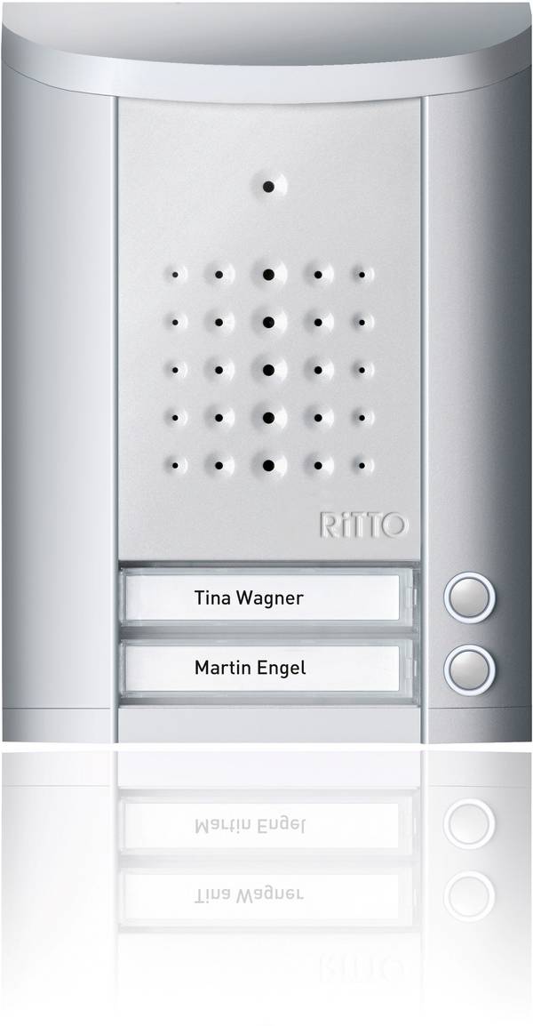 Ritto by Schneider 1840220 Türsprechanlage 2-Draht Außeneinheit  Silber