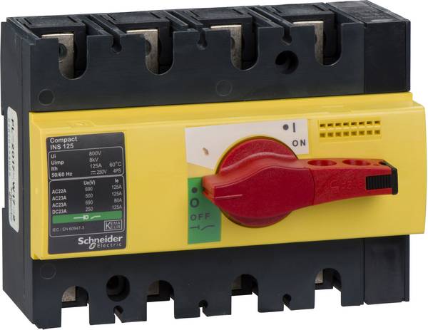 Schneider Electric 28927 Lasttrennschalter 125 A 250 V/DC, 690 V/AC 1 St.