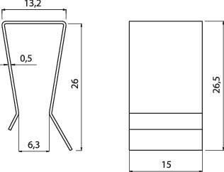 Fischer Elektronik Transistorklem Geschikt voor: TO-247, TO-218 (l x b x h) 26.5 x 15 x 13.2 mm afbeelding