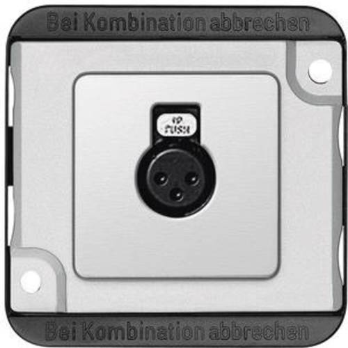 Merten Lautsprecher-Steckdose Panzer Silber (matt) 460860 1 St.