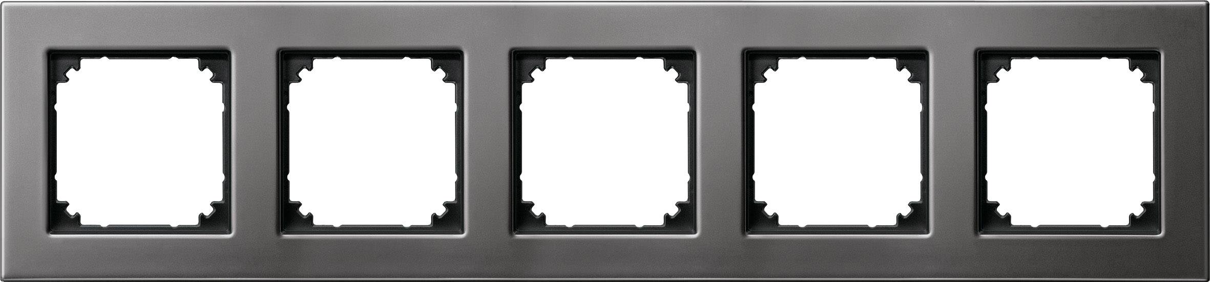 Merten Rahmen Abdeckung System M Rhodium-Grau 475514 1 St.