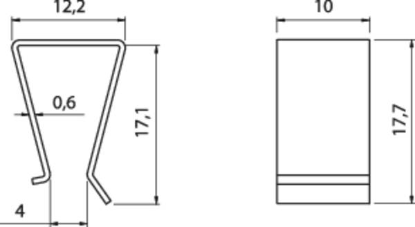 Fischer Elektronik Transistor-Klammer Passend für (Gehäuseart (Halbleiter)): TO-220 (L x B x H) 17.7 x 10 x 12.2 mm