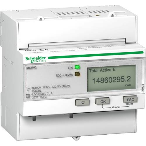 Thumbnail - Schneider Electric A9MEM3100 E-Zähler digital 63 A 1 St.