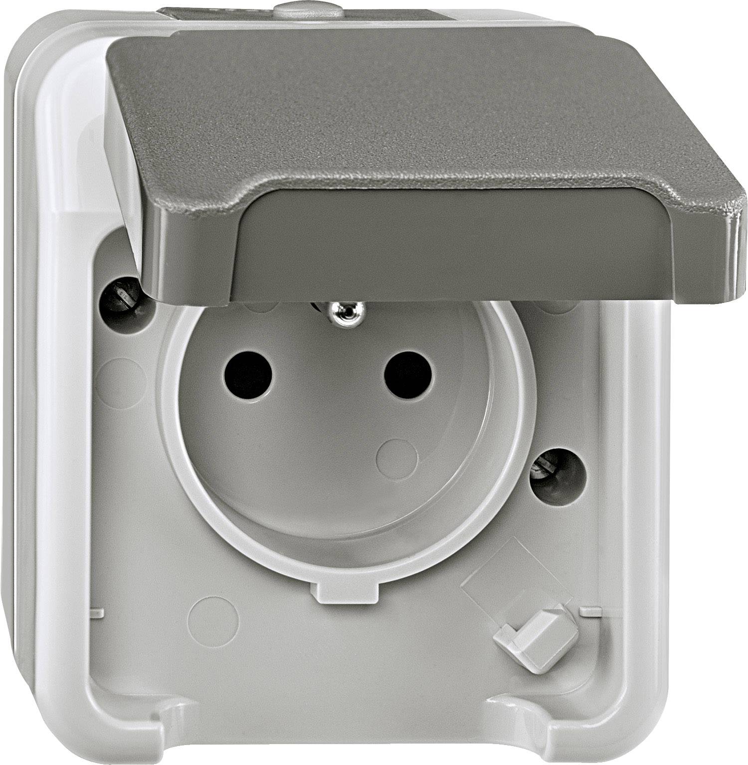 Merten Presa di corrente AQUASTAR Grigio luminescente MEG2500-8029 1 pz.