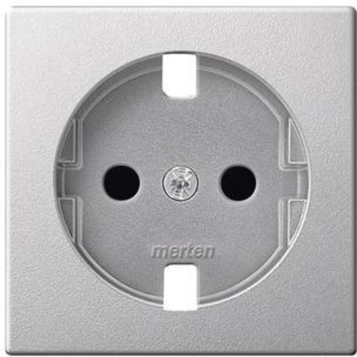 Thumbnail - Merten Abdeckung Schutzkontakt-Steckdose Aluminium MEG2330-0460 1 St.