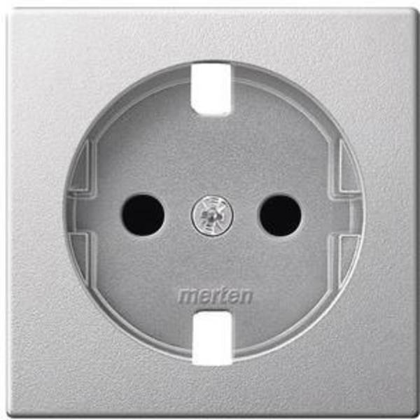 Merten  Abdeckung Schutzkontakt-Steckdose  Aluminium MEG2330-0460 1 St.