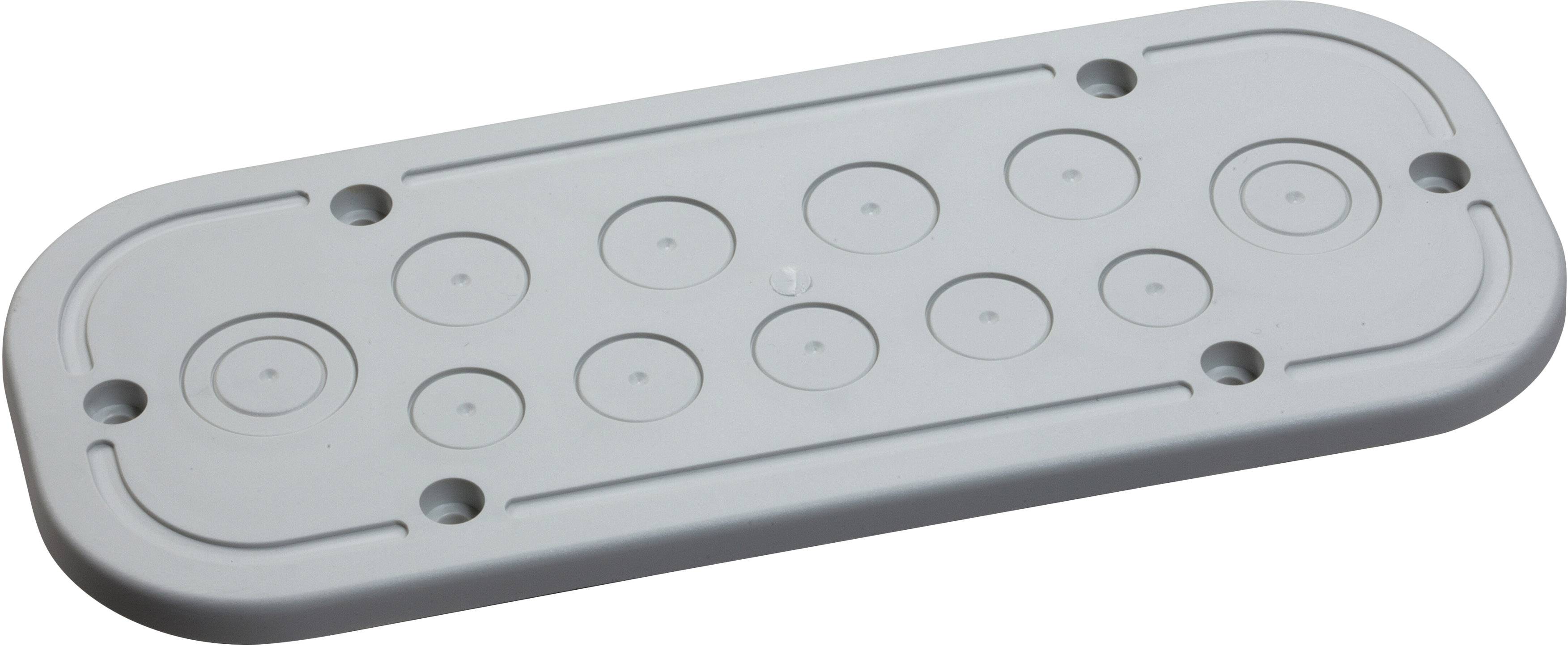 Schneider Electric NSYTSACRND Kabeldurchführung Plattenstärke (max.) 1 mm Polyethylen Lichtgrau (RAL 7035) 1 St.