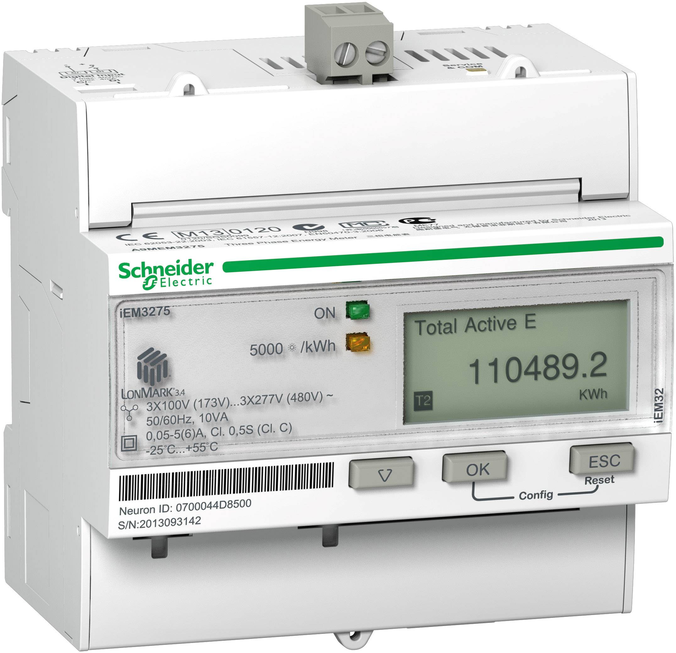 Schneider Electric A9MEM3275 A9MEM3275 E-Zähler digital MID-konform: Ja 1 St.