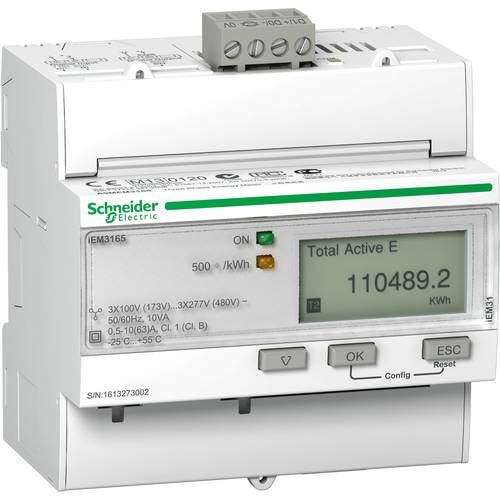 Schneider Electric A9MEM3165 A9MEM3165 E-Zähler digital 63 A MID-konform: Ja 1 St.