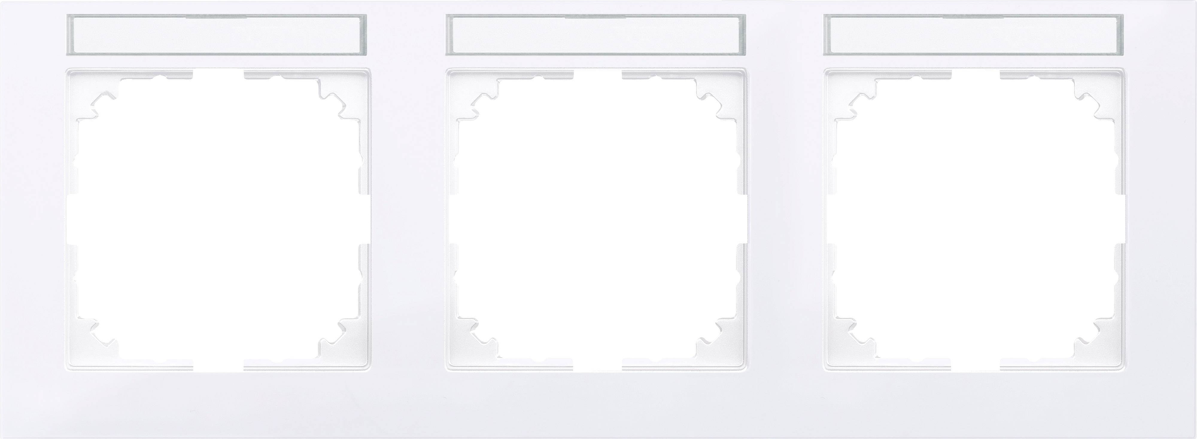 Merten Rahmen Abdeckung System M Weiß MEG4031-3625 1 St.