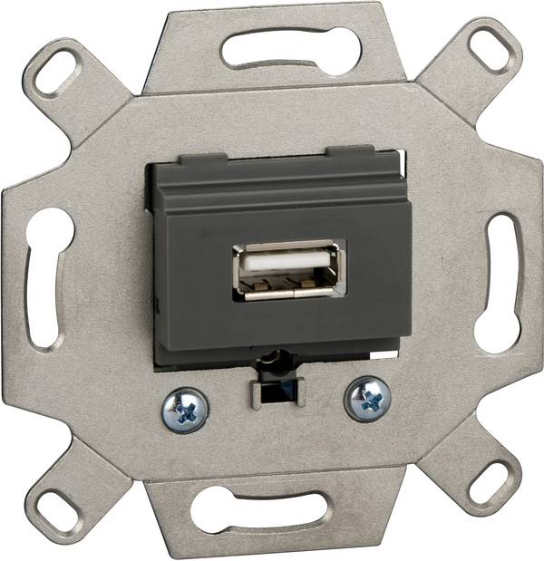 Merten  Einsatz USB-Steckdose  Maus-Grau MEG4581-0000 1 St.