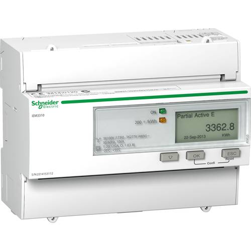 Schneider Electric A9MEM3310 A9MEM3310 E-Zähler digital 125 A MID-konform: Ja 1 St.