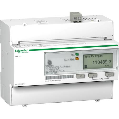 Schneider Electric A9MEM3375 A9MEM3375 E-Zähler digital 125 A MID-konform: Ja 1 St.