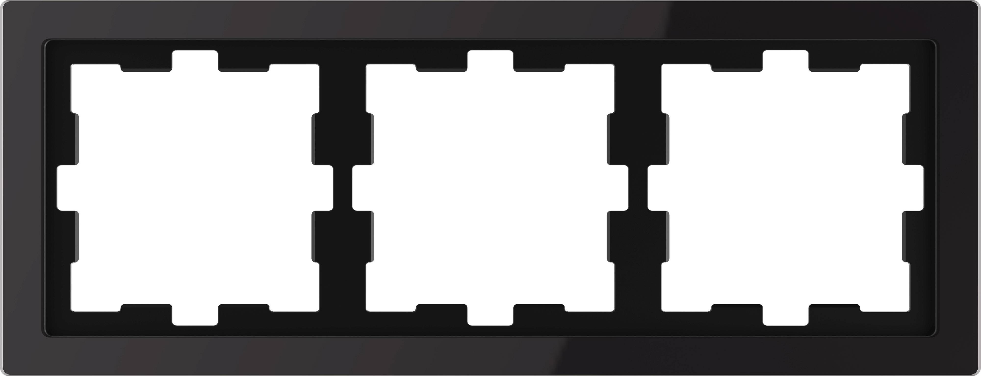 Merten Rahmen Abdeckung System Design Onyxschwarz MEG4030-6503 1 St.
