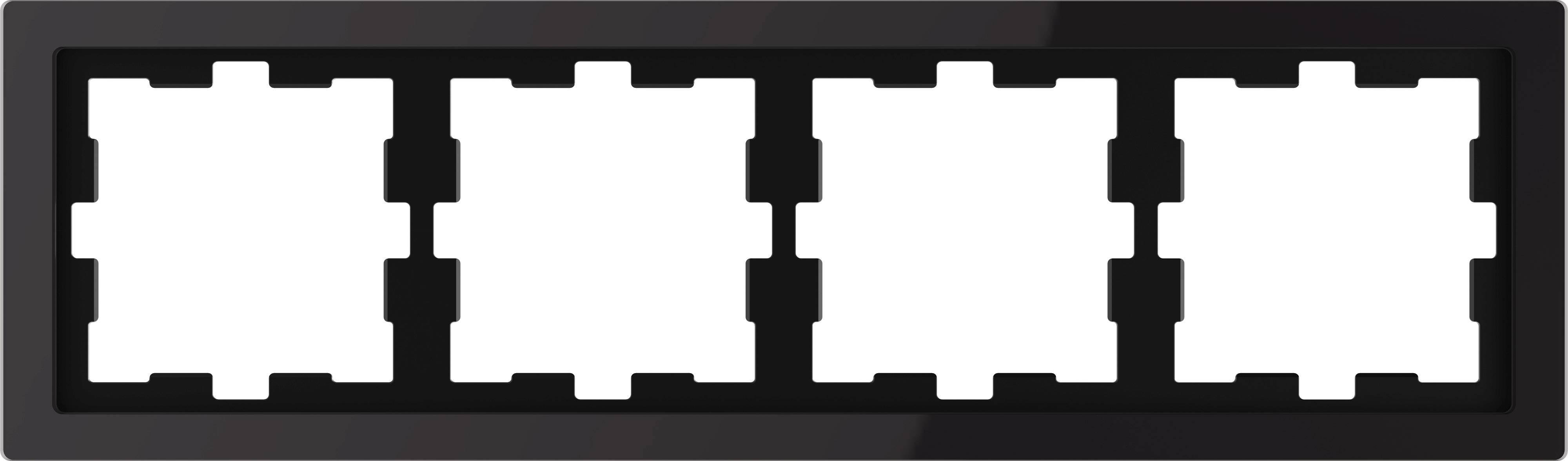 Merten Rahmen Abdeckung System Design Onyxschwarz MEG4040-6503 1 St.