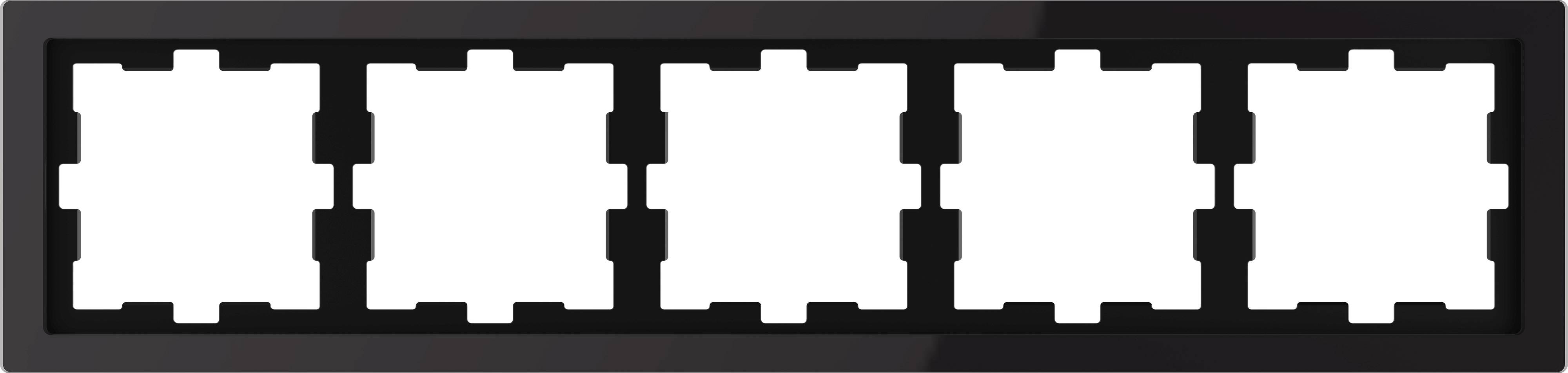Merten Rahmen Abdeckung System Design Onyxschwarz MEG4050-6503 1 St.