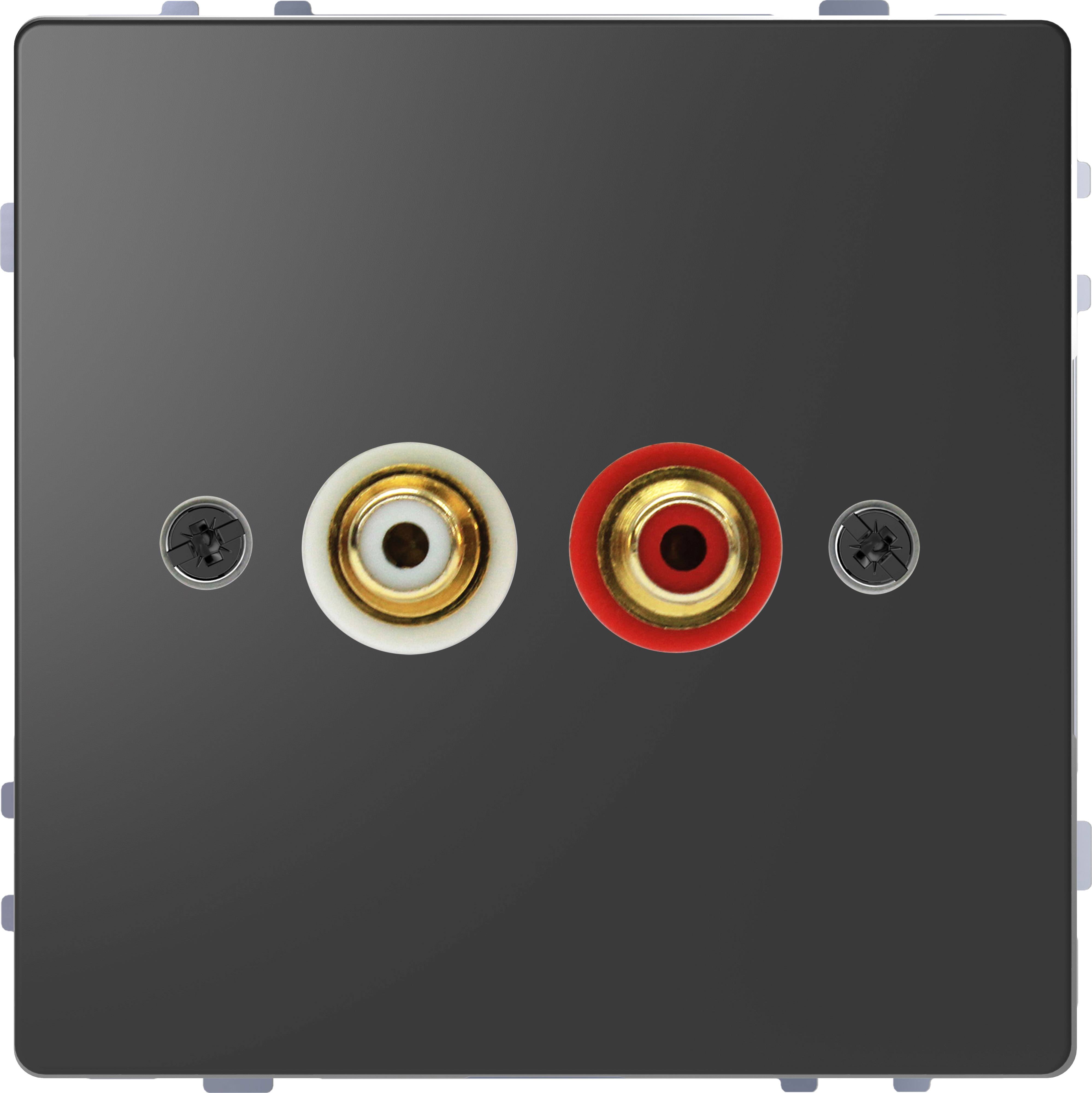 Merten Lautsprecher-Steckdose System Design Anthrazit MEG4350-6034 1 St.