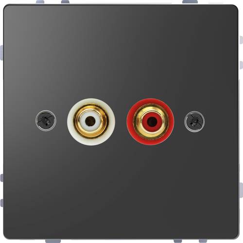 Merten Lautsprecher-Steckdose System Design Anthrazit MEG4350-6034 1 St.