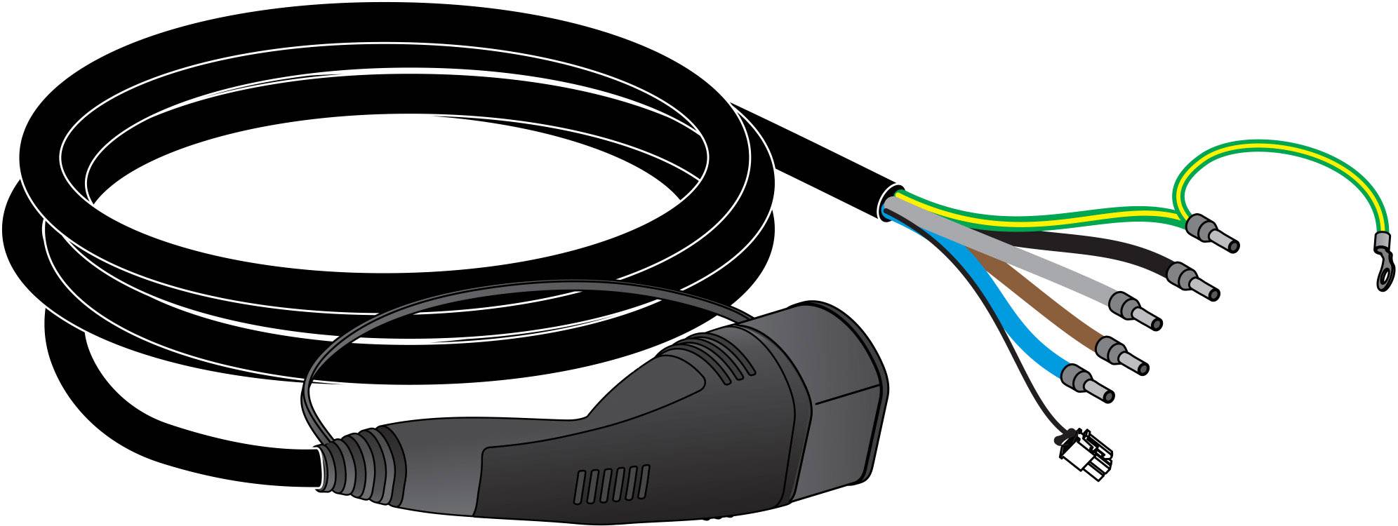 Ladekabel mit offenen Kabelende