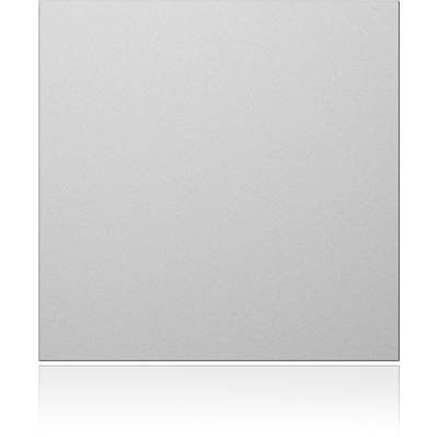 Ein graues, minimalistisches Quadrat auf weißem Hintergrund.