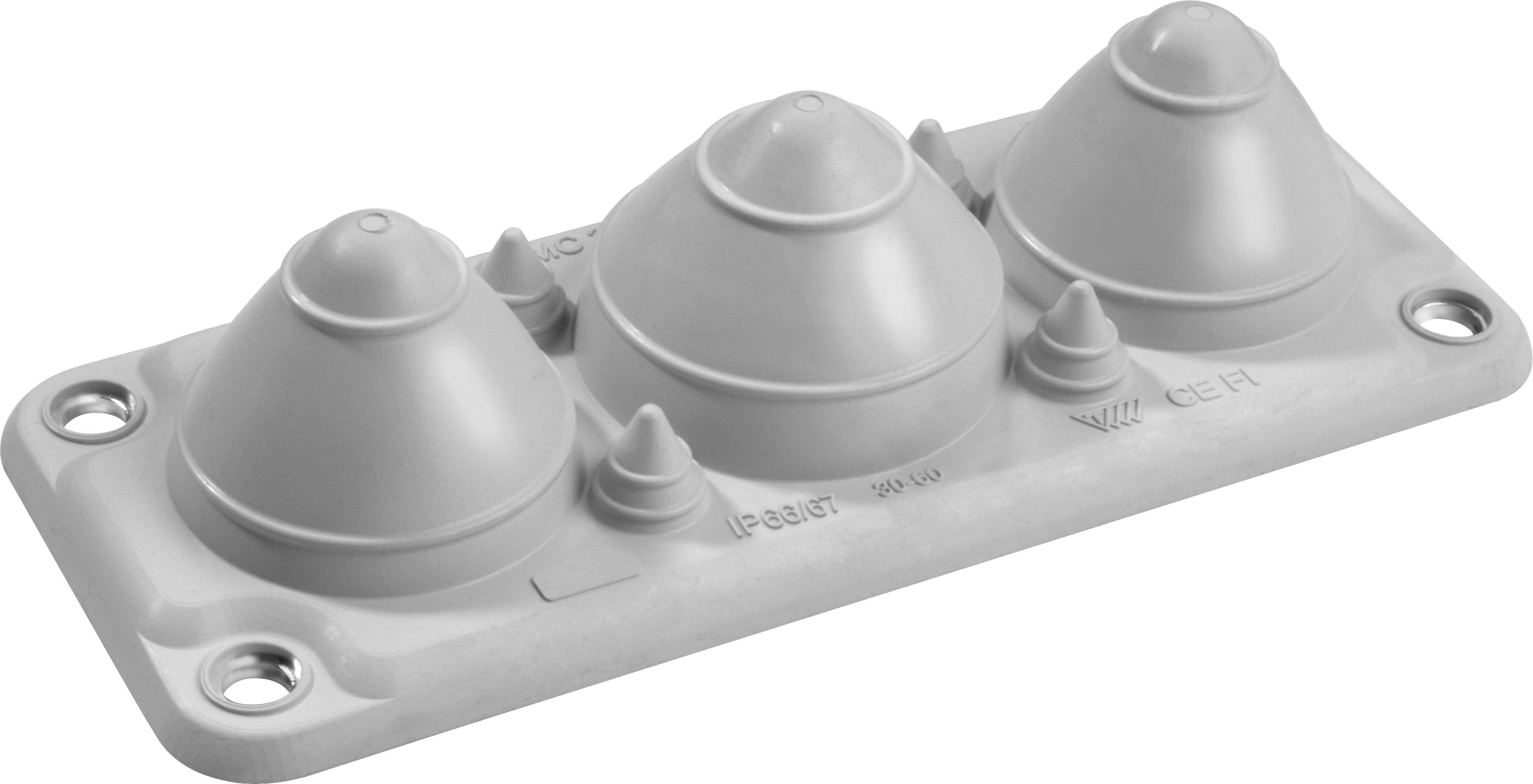 Schneider Electric NSYAECPFLT7 Kabeldurchführung Thermoplastisches Elastomer Lichtgrau (RAL 7035) 1 St.