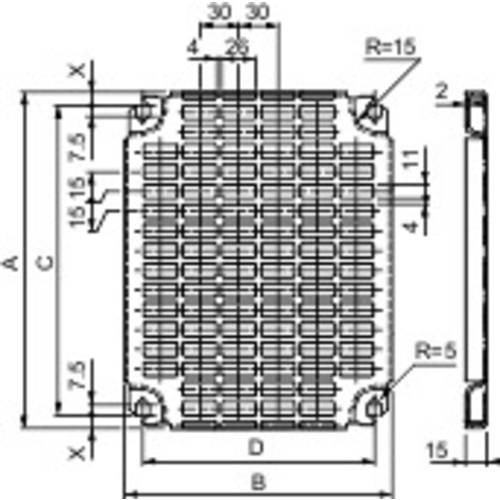 Schneider Electric NSYMR53 Montageplatte (L x B) 500 mm x 300 mm Stahl 1 St.