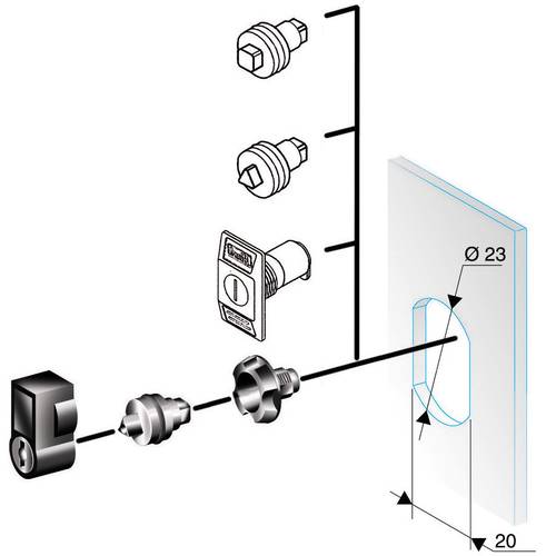 Schneider Electric NSYTC8CRN Verriegelung 1 St.