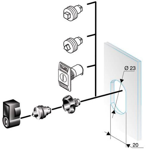 Schneider Electric NSYTT8CRN Verriegelung 1 St.