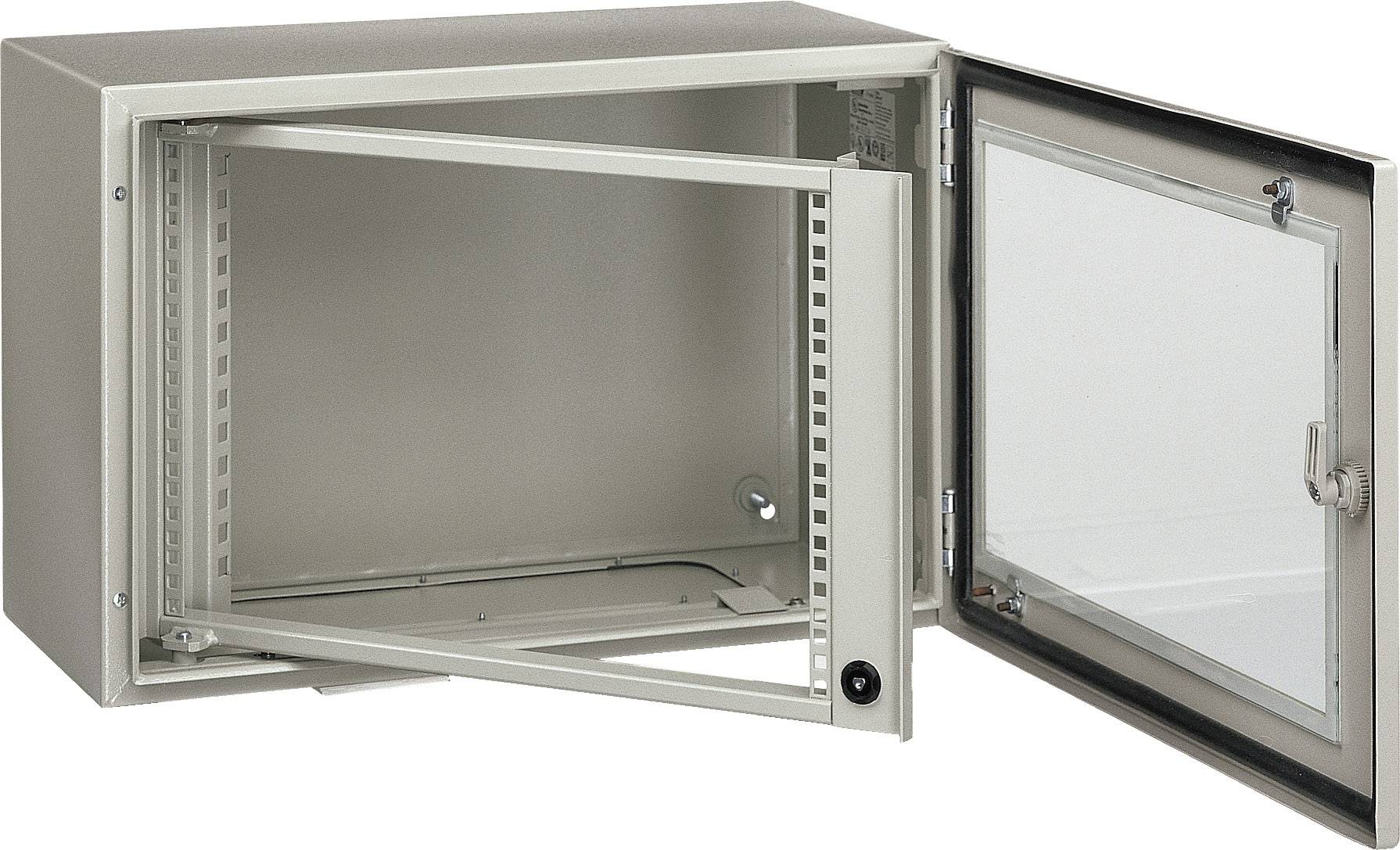 Schneider Electric NSYVDM25U8P 19 Zoll Netzwerkschrank-Rahmen 25 HE Geeignet für Schranktiefe: 300 mm Grau