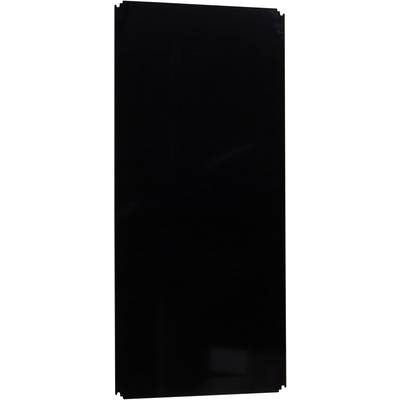 Ein rechteckiges, schwarzes Panel mit glänzender Oberfläche. Es enthält keine sichtbaren Details oder Beschriftungen.