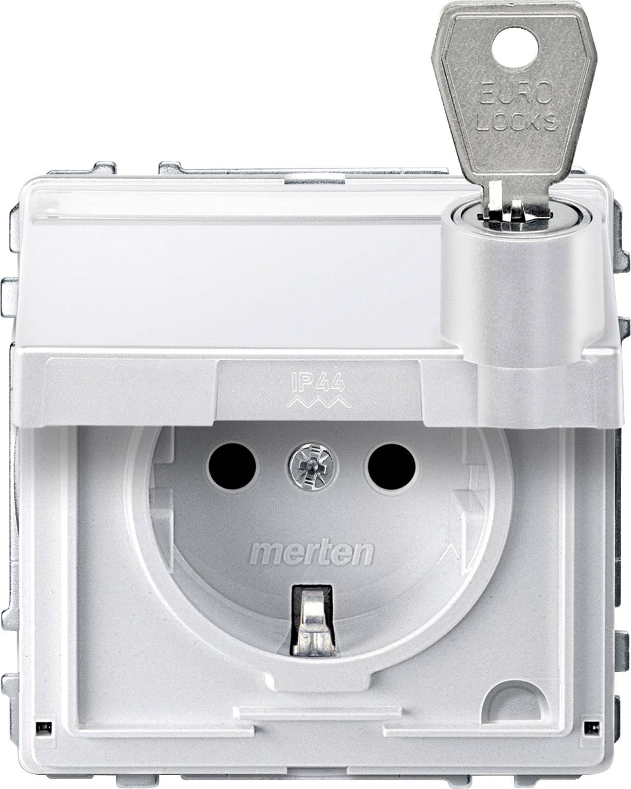Thumbnail - Merten Steckdose Aquadesign Polarweiß MEG2316-7219 1 St.