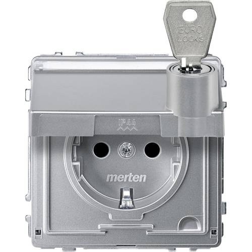 Thumbnail - Merten Steckdose Aquadesign Aluminium MEG2317-7260 1 St.