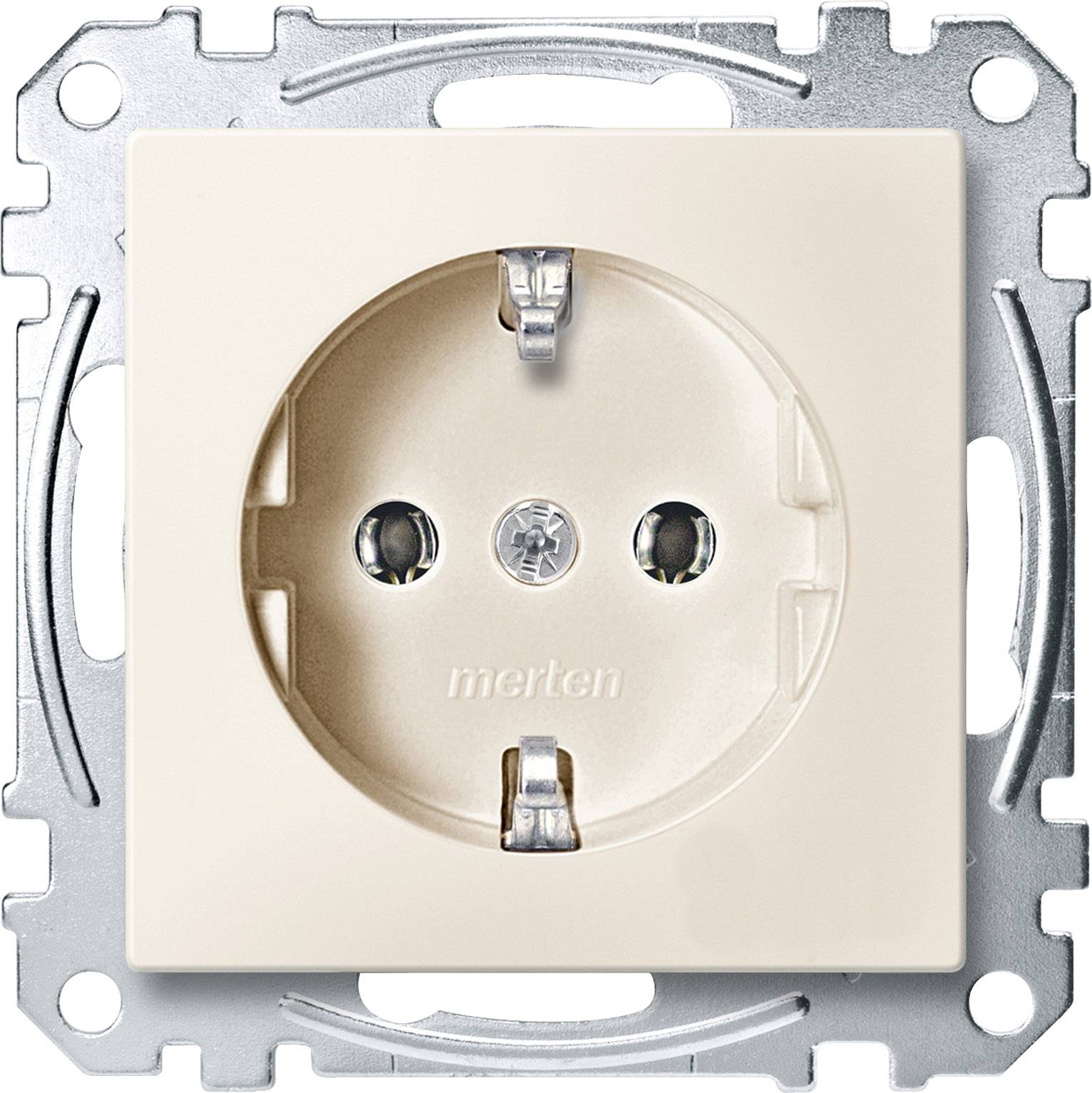 Merten SCHUKO-Steckdose ws mit Steckklemme MEG2301-0444-0