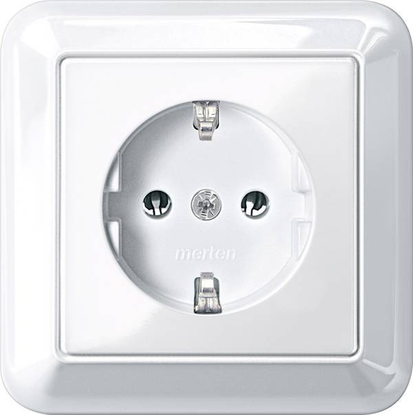 Merten   Steckdose System M Polarweiß MEG2301-1219 1 St.