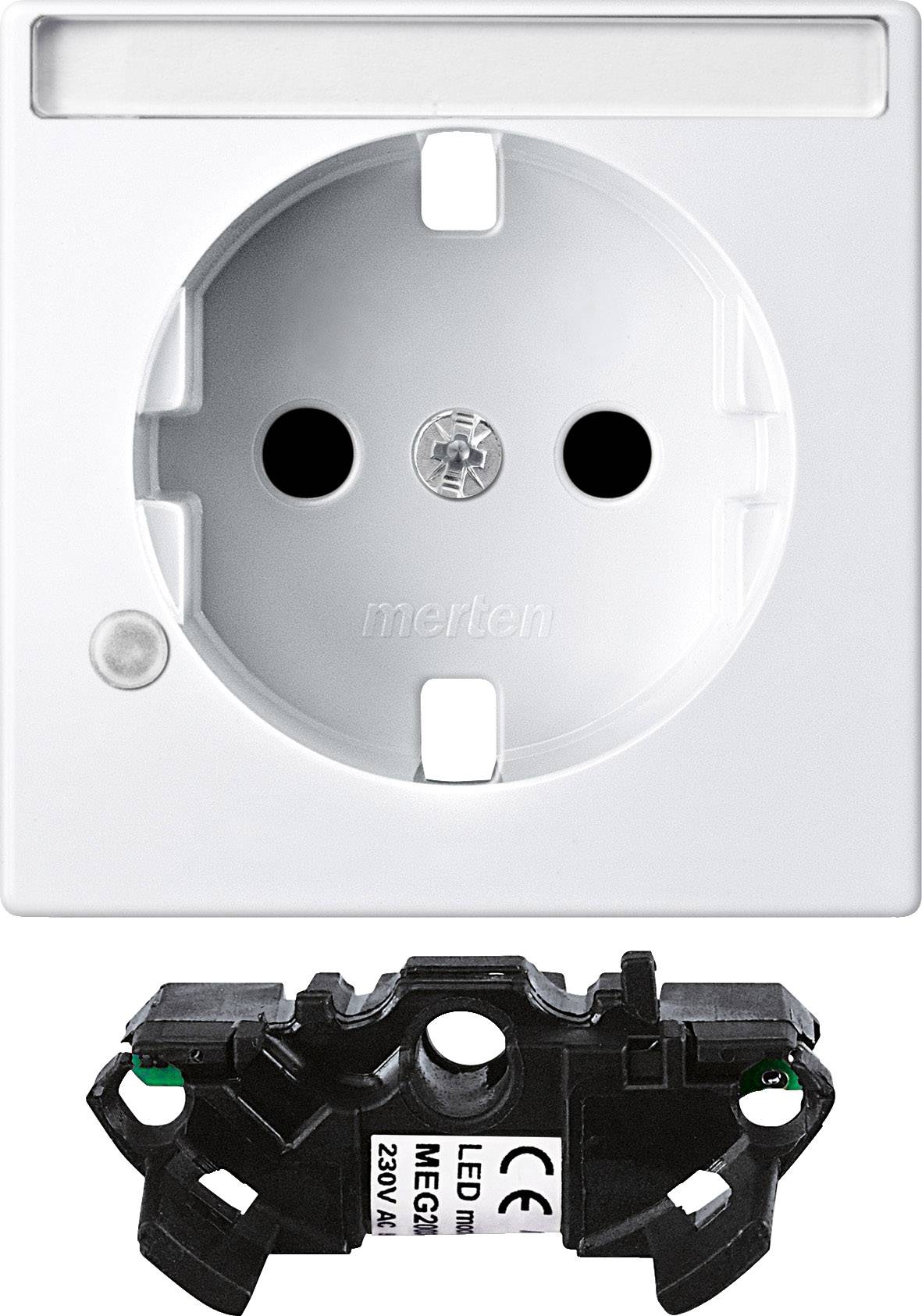 Merten Zubehör LED-Glimmlampe System M Polarweiß MEG2333-0319 1 St.