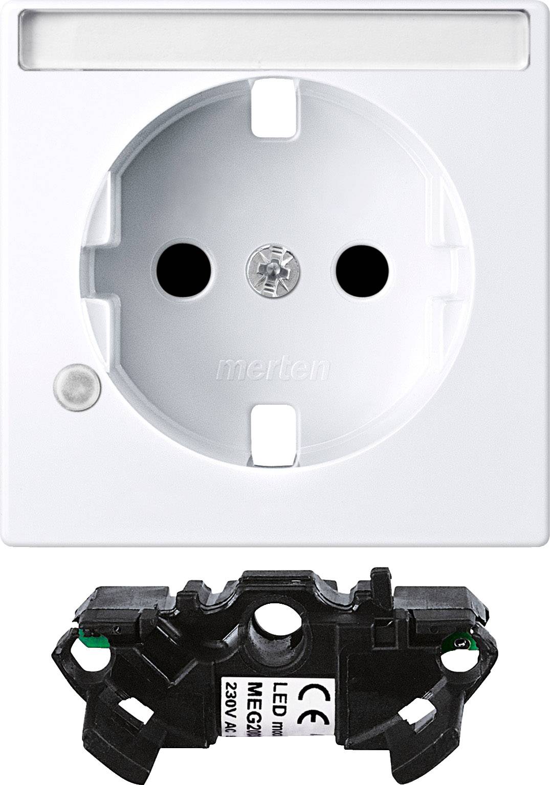 Merten Zubehör LED-Glimmlampe System M Weiß MEG2333-0325 1 St.