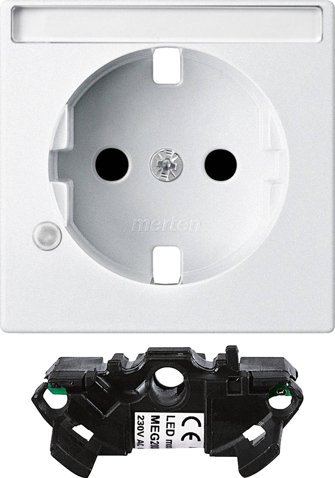 Merten Zubehör LED-Glimmlampe System M Polarweiß MEG2333-0419 1 St.