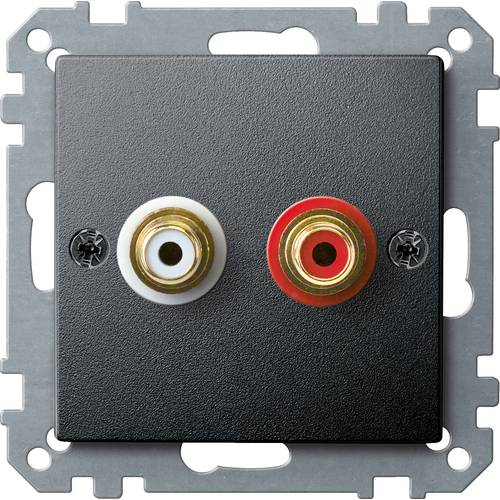 Merten Lautsprecher-Steckdose System M Anthrazit MEG4350-0414 1 St.