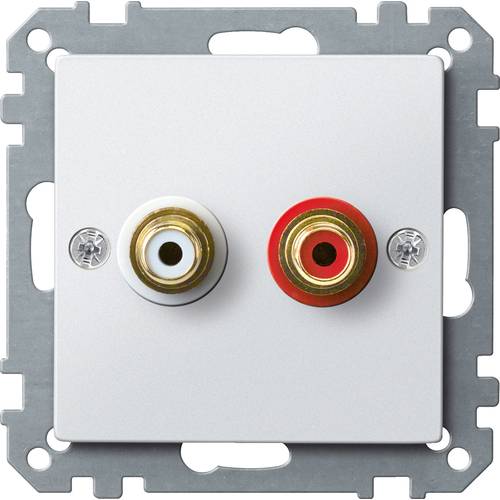 Merten Lautsprecher-Steckdose System M Polarweiß MEG4350-0419 1 St.