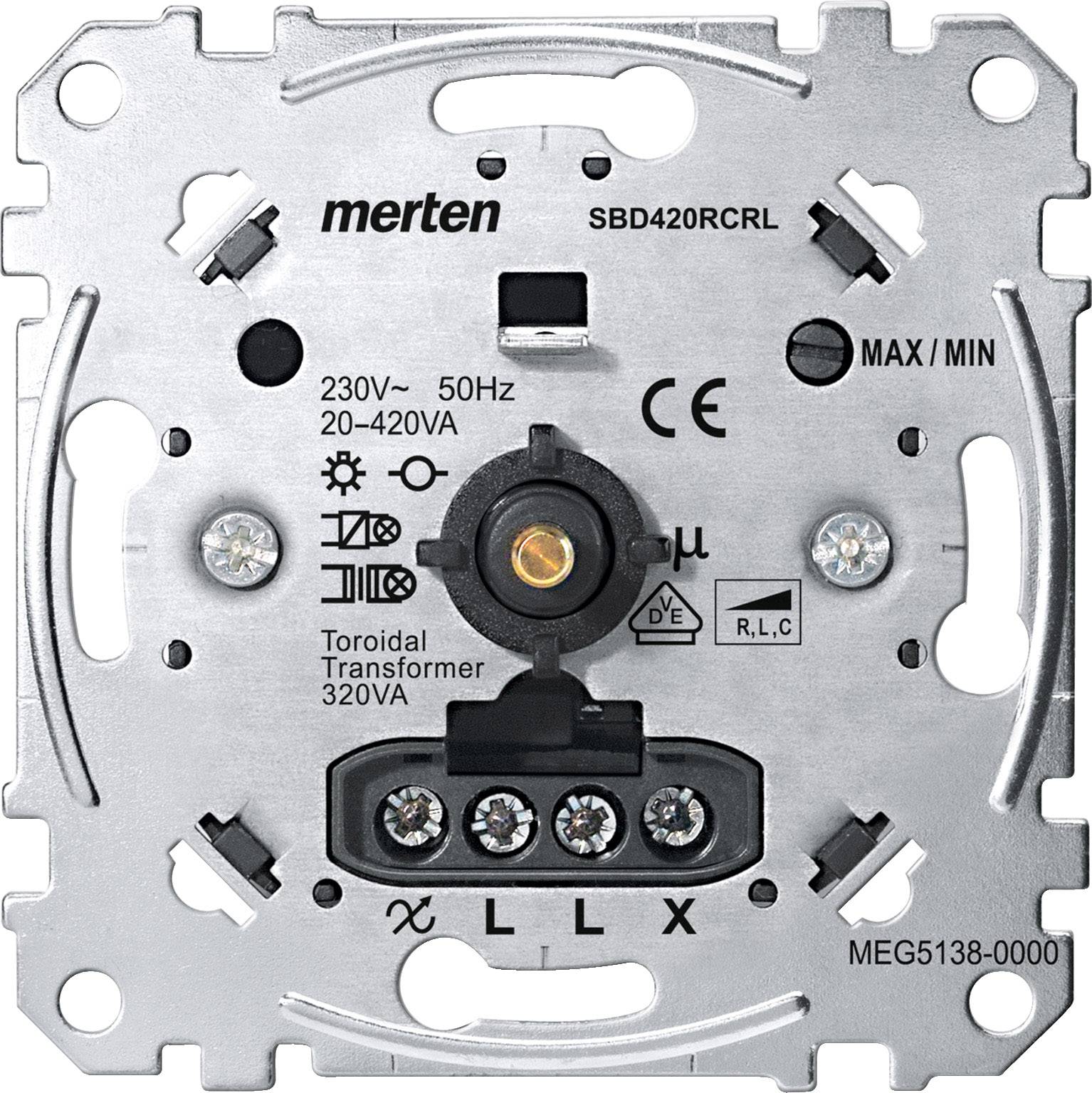 MERTEN MERTEN Dimmer Dreh/Druckkn 20-420W uni MEG5138-0000 UP