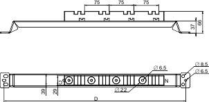 Schneider Electric NSYAS800 Sammelschienenhalter Stahl, Kunststoff 3200 A 1 St.