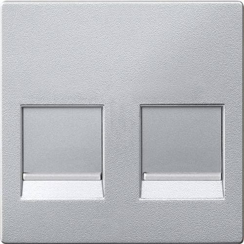 Thumbnail - Merten Abdeckung Netzwerkdose Aluminium MEG4562-0460 1 St.