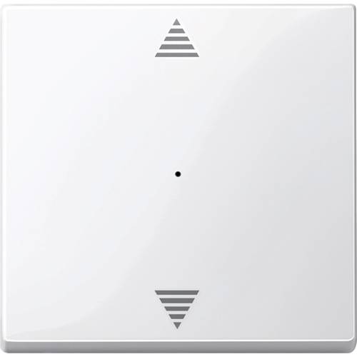 MERTEN Wippe für Taster-Modul 1fach (Pfeile Auf/Ab) - polarweiß glänzend - Taste