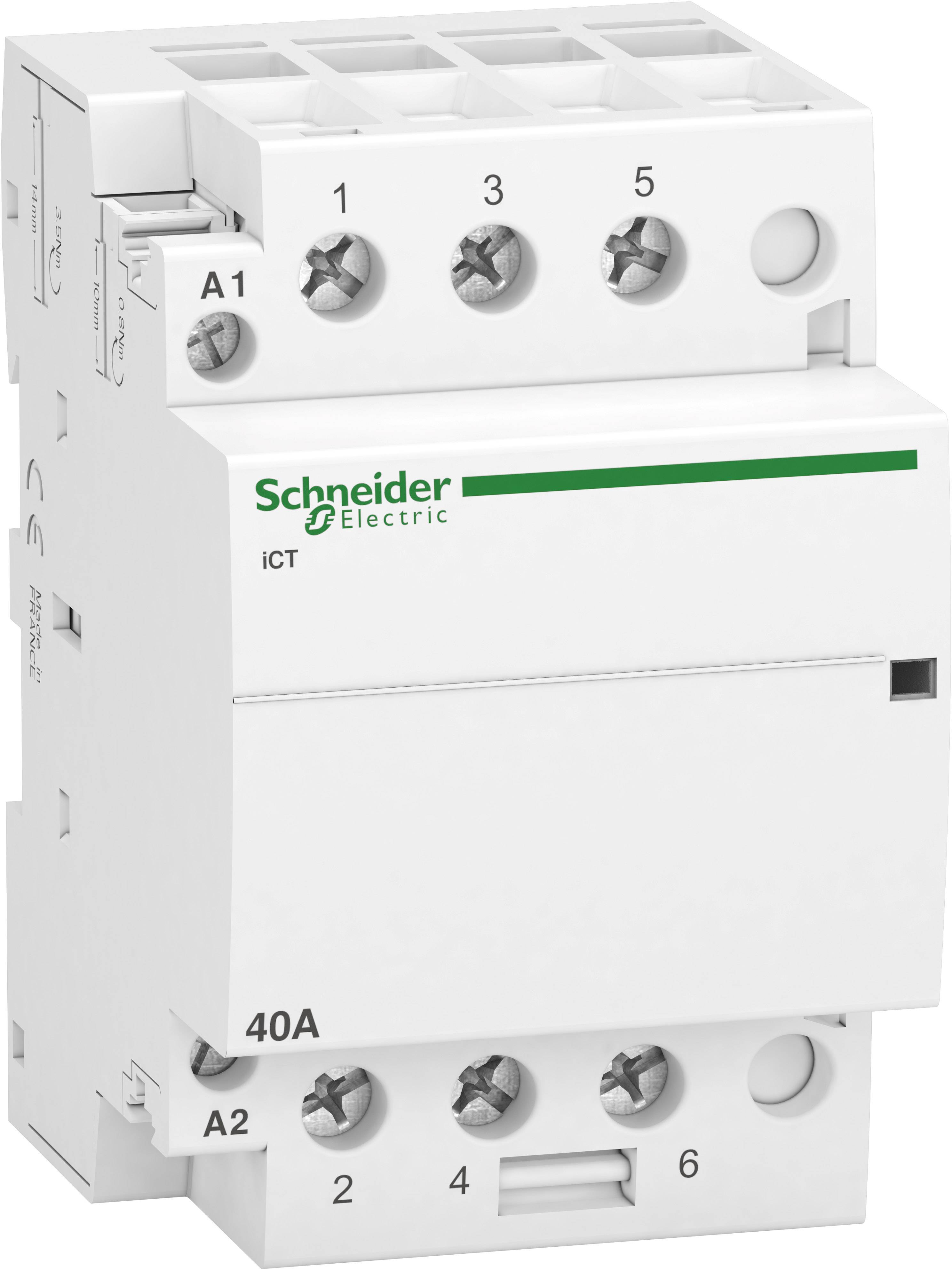 Schneider Electric A9C20843 Installationsschütz 3 Schließer 2.1 W 400 V/AC 40 A 1 St.