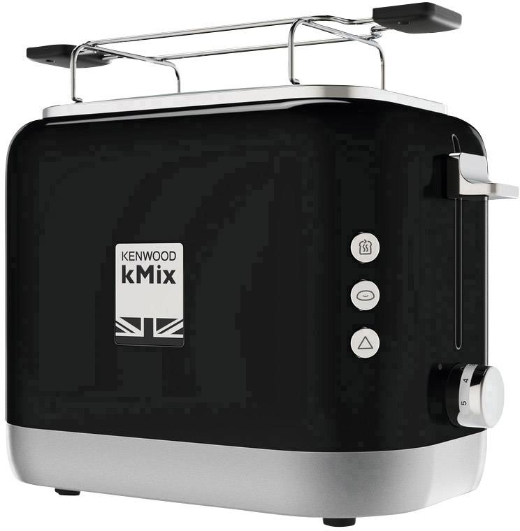 KENWOOD Home Appliance TCX751BK Toaster 2 Brenner, mit Bagel-Funktion, mit Brötchenaufsatz